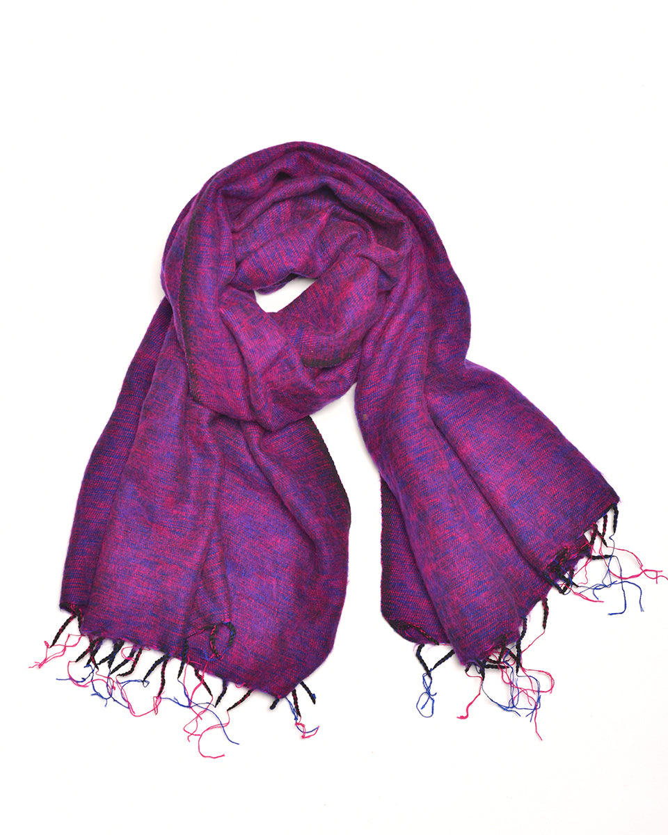 Brushed Woven Shawl in Sunset