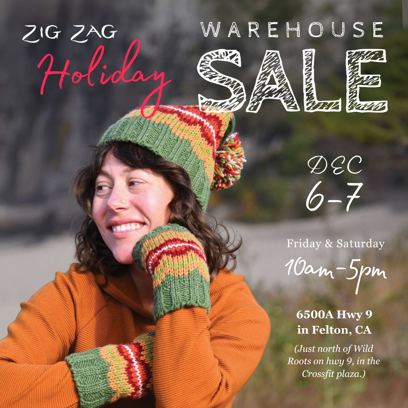 DECEMBER 6th + 7th: Zig Zag Holiday WAREHOUSE SALE!