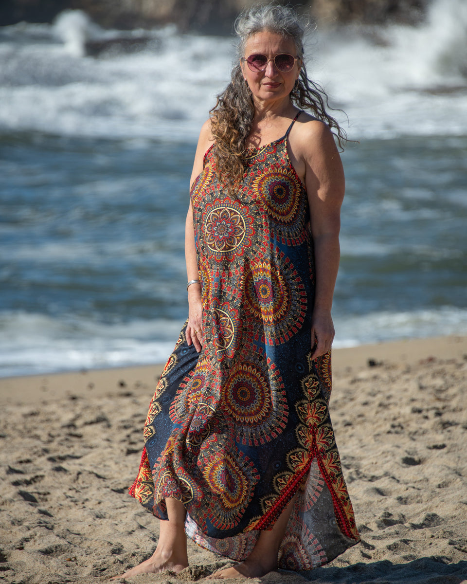 mandala maxi dress Shiva Mandala Maxi Dress Black