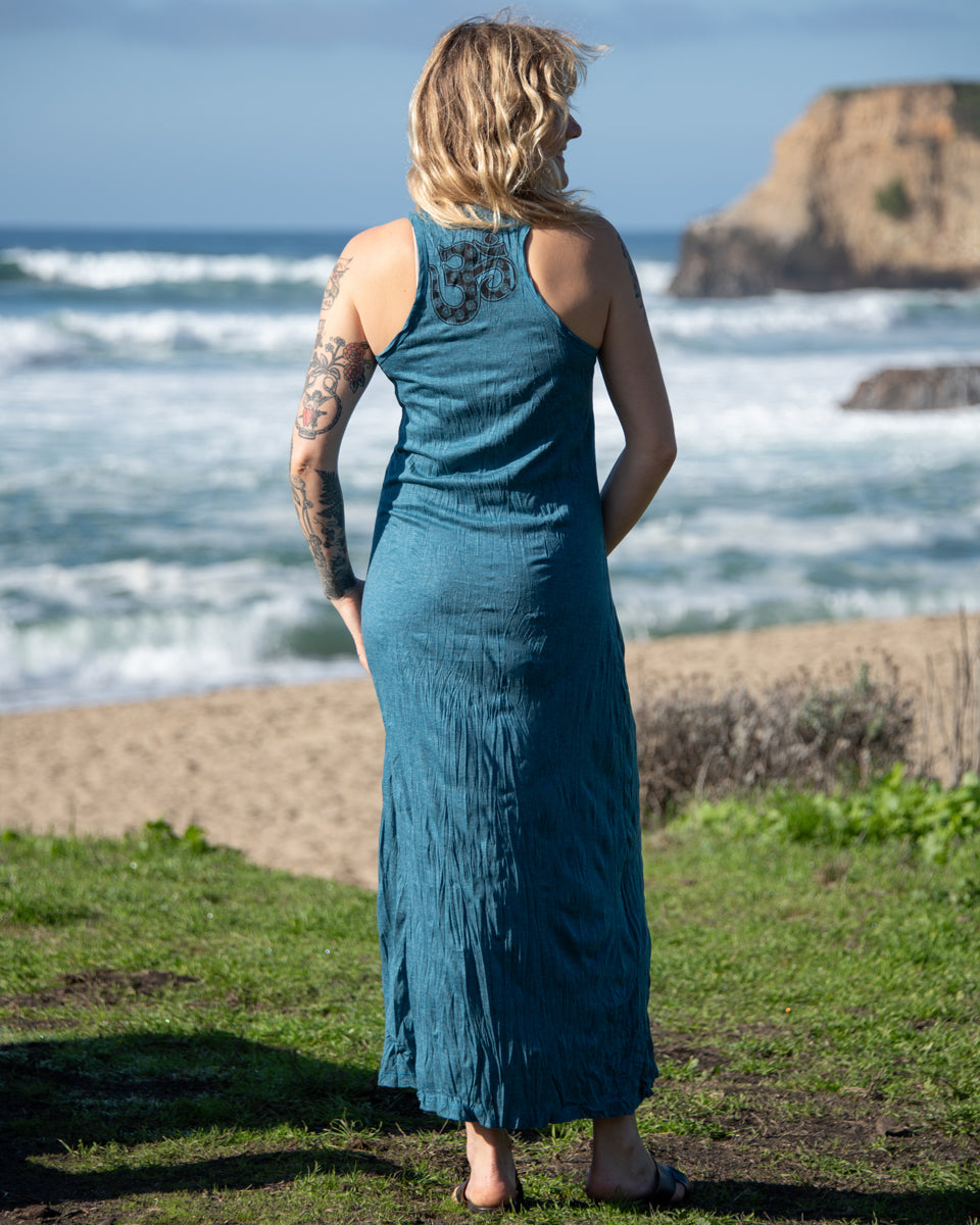 Lace Print Maxi Dress