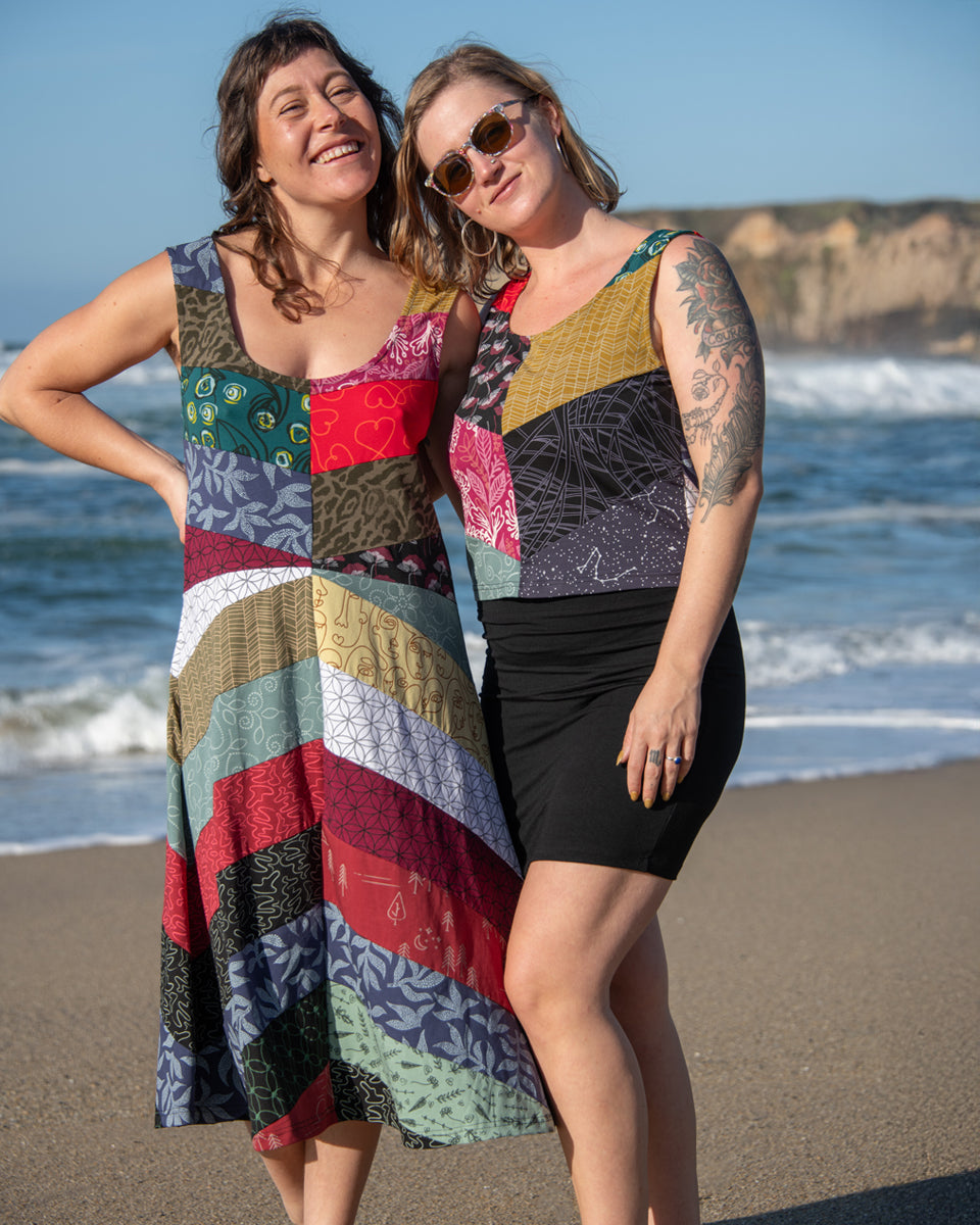 Upcycled Patchwork Dress