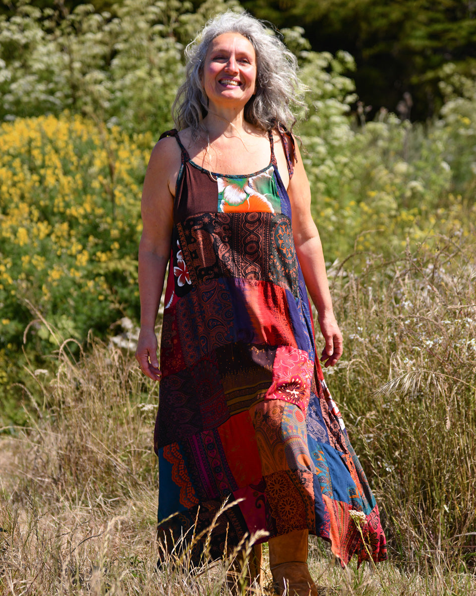 Long Patchwork Dress Long Patchwork Dress
