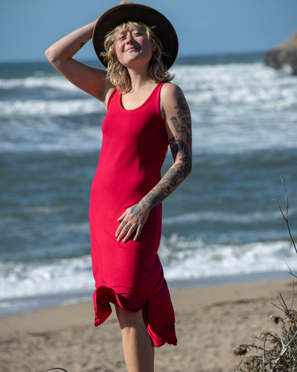Raz Vape Accessories Simple Tank Dress Red Raz Vape Accessories Simple Tank Dress Red