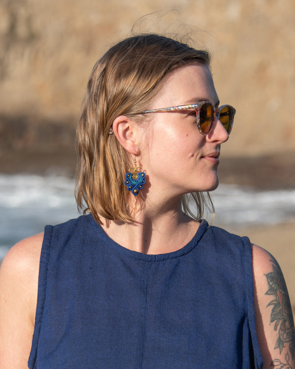 Infinity Macrame Earrings