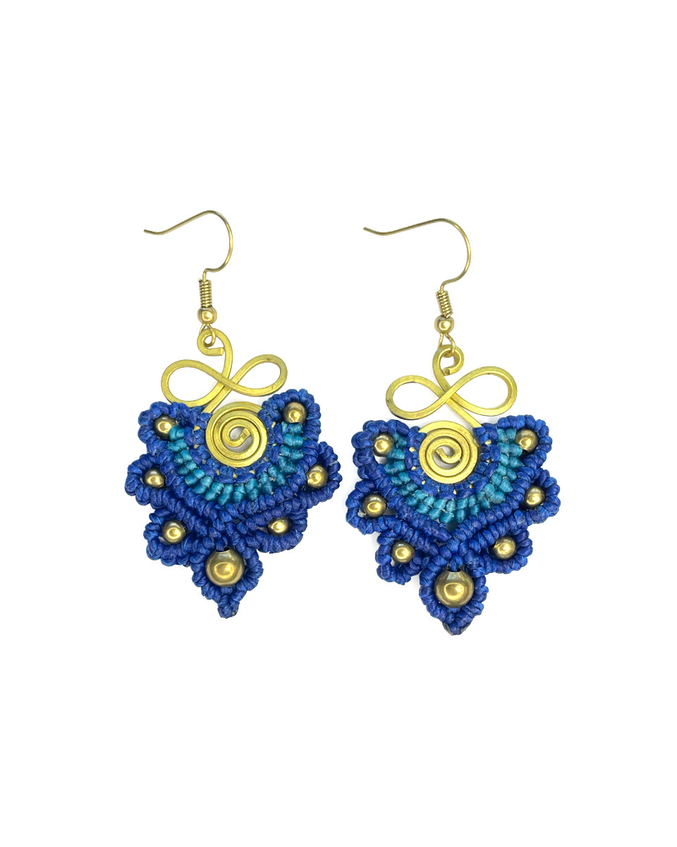 Infinity Macrame Earrings