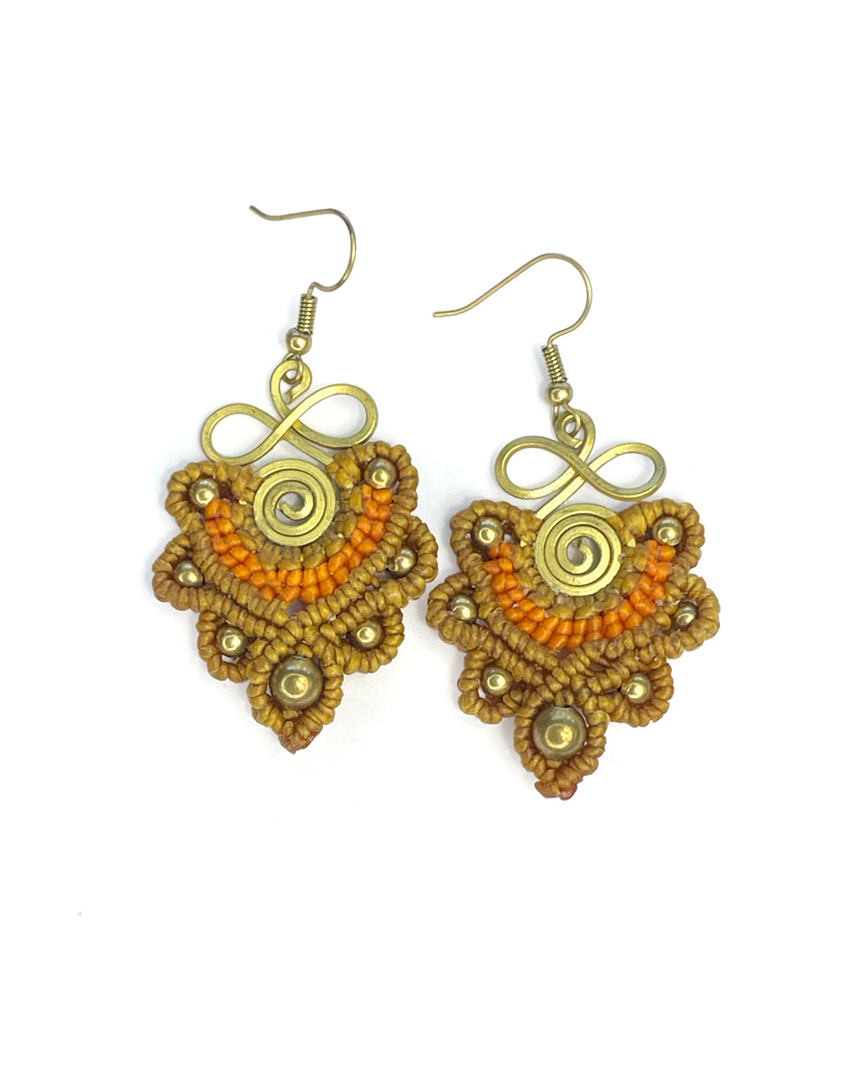 Infinity Macrame Earrings