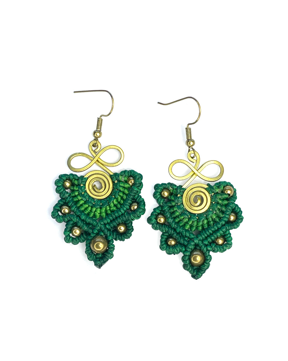 Infinity Macrame Earrings