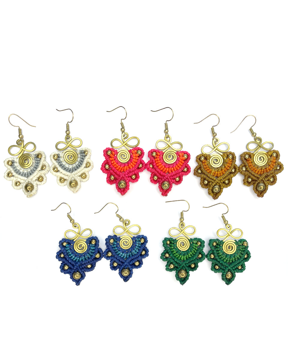 Infinity Macrame Earrings
