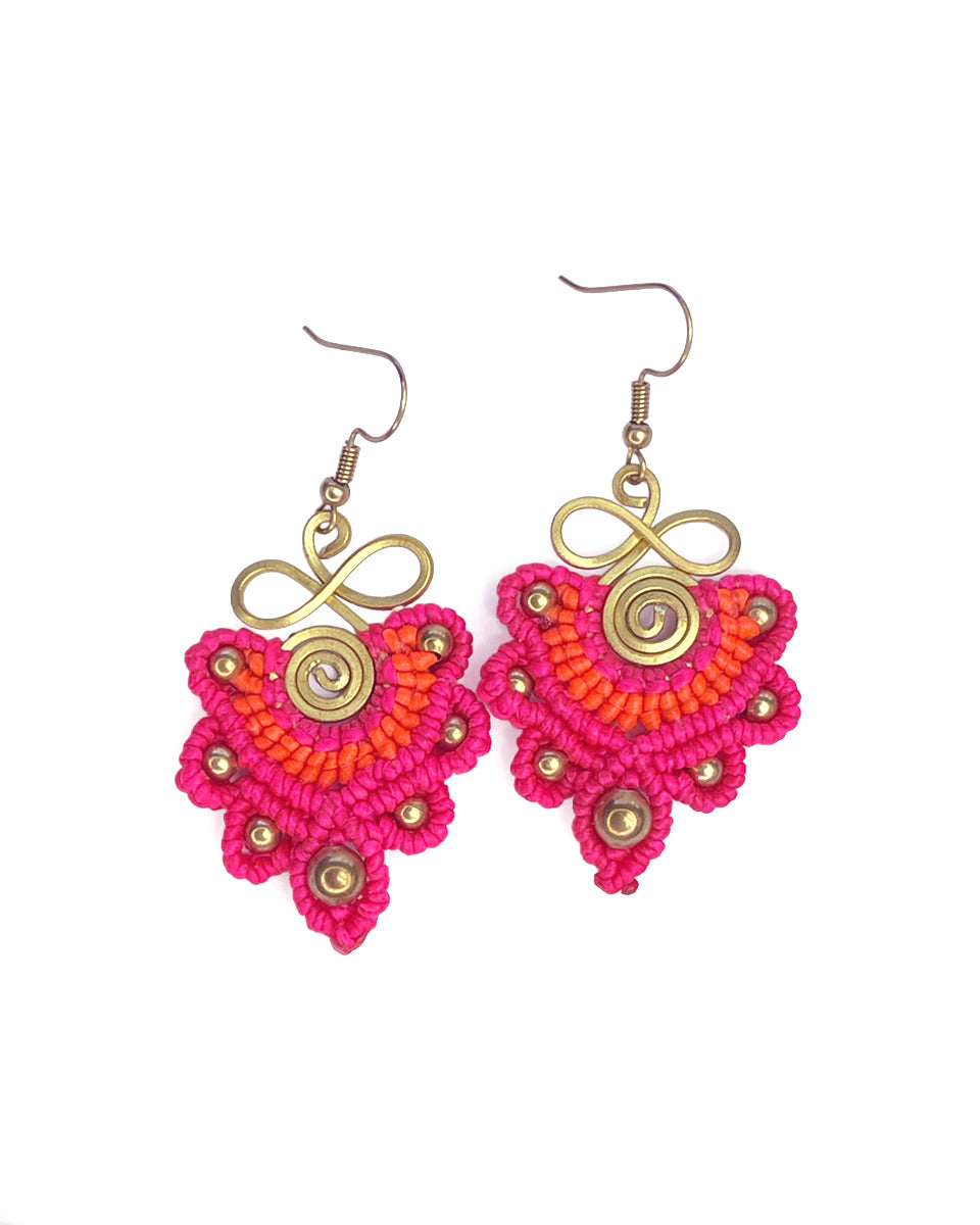 Infinity Macrame Earrings