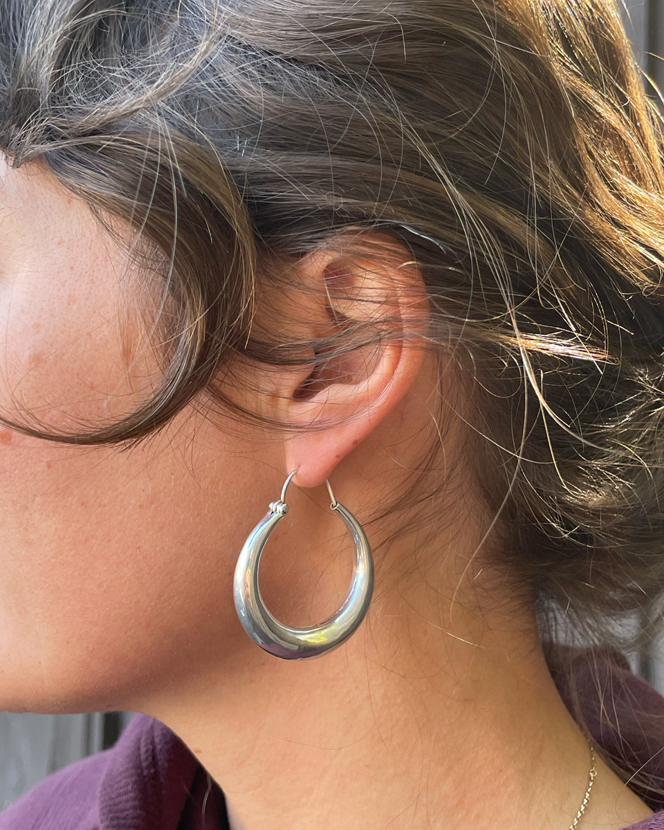 Simple Hollow Hoop Earring