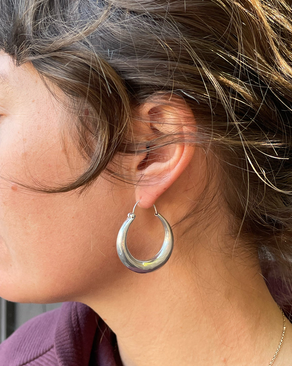 Simple Hollow Hoop Earring