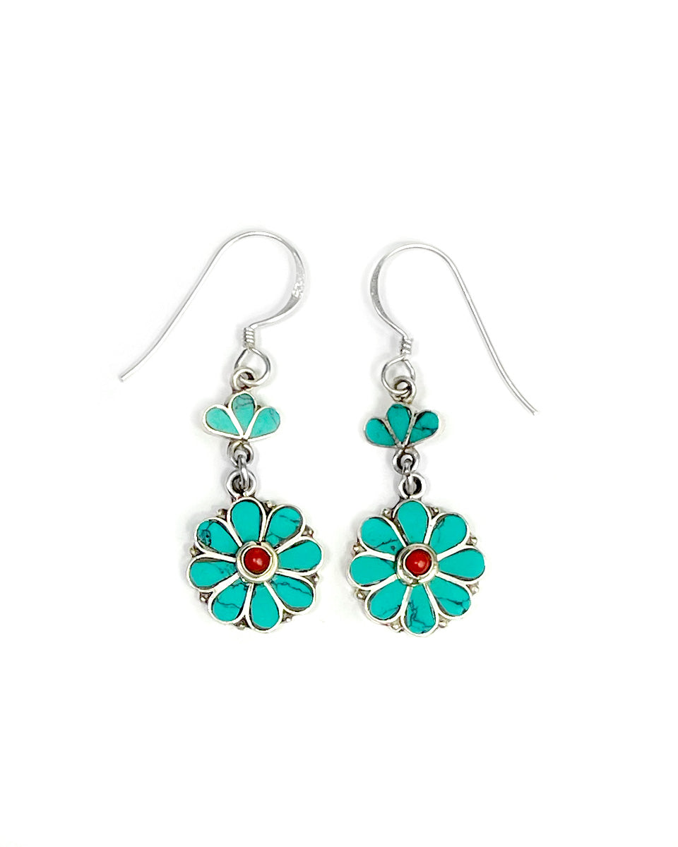 Tibetan Flower Earring