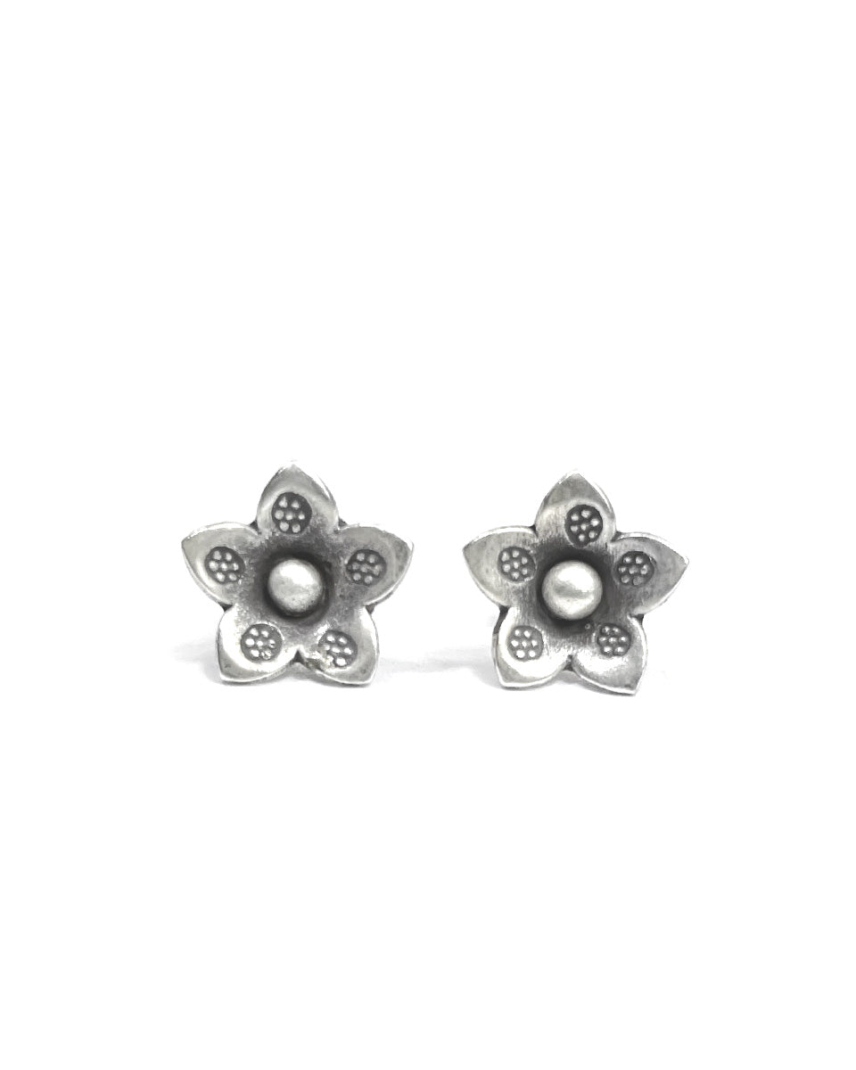 Small Tribal Flower Stud