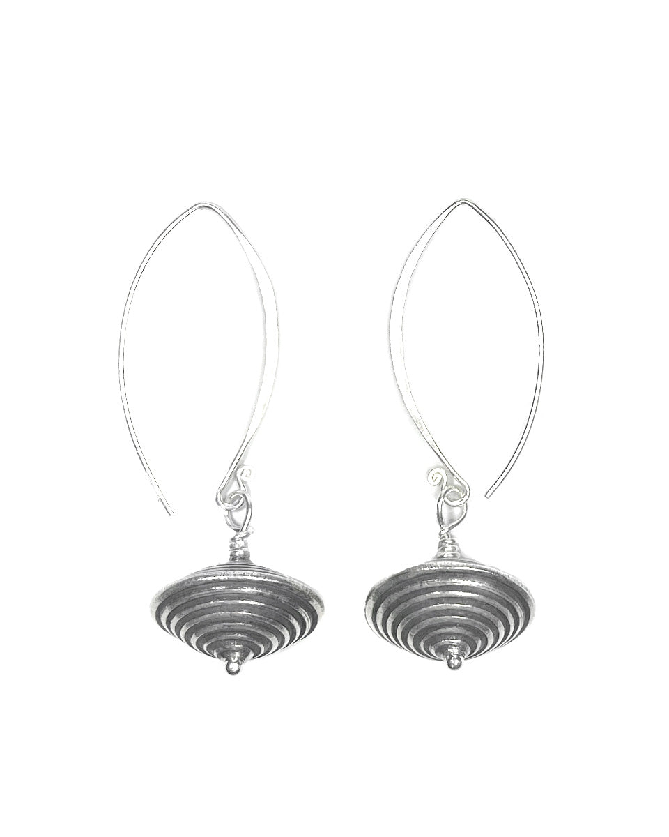 Flying Saucer Tribal Earring