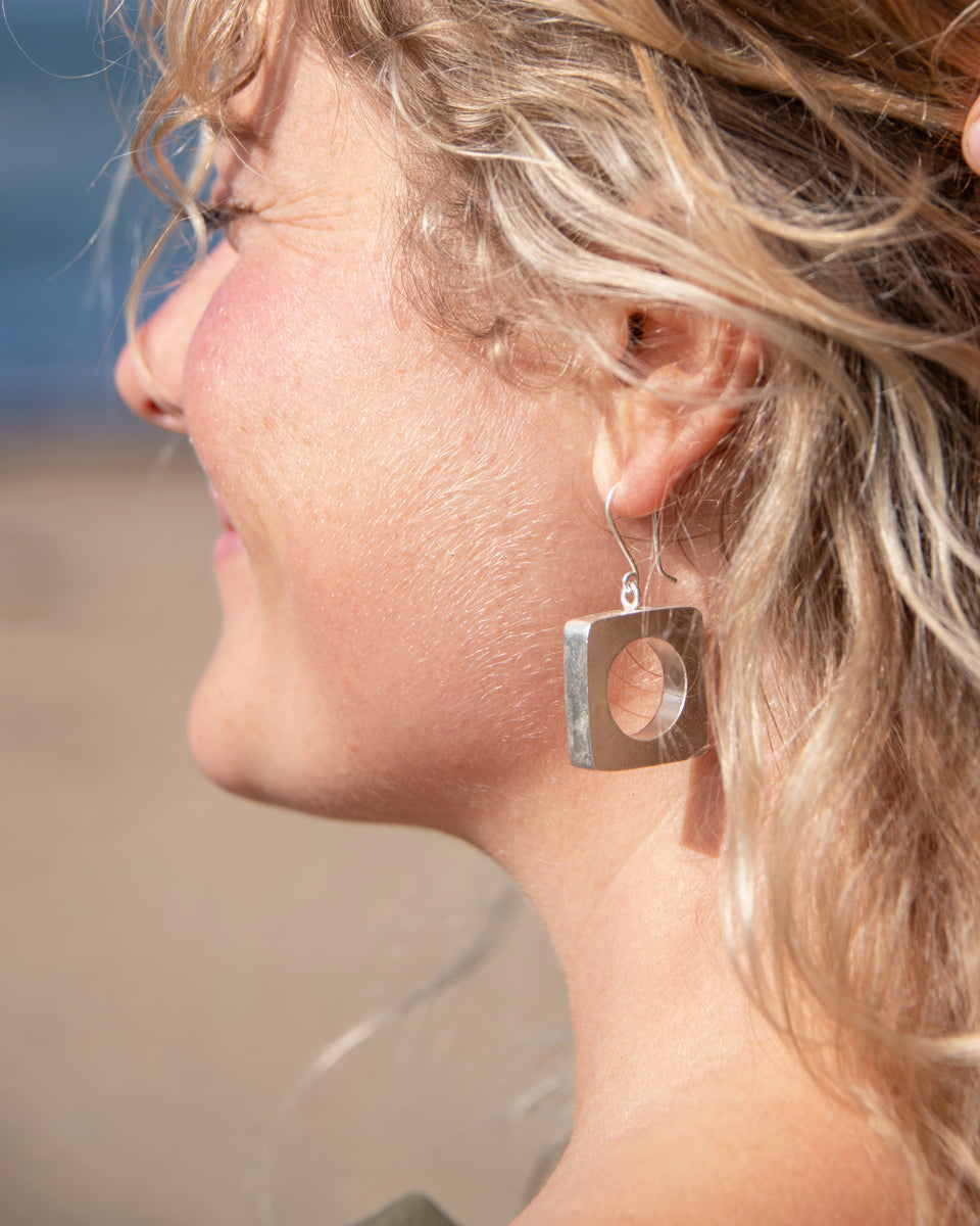 Tribal Square Earrings