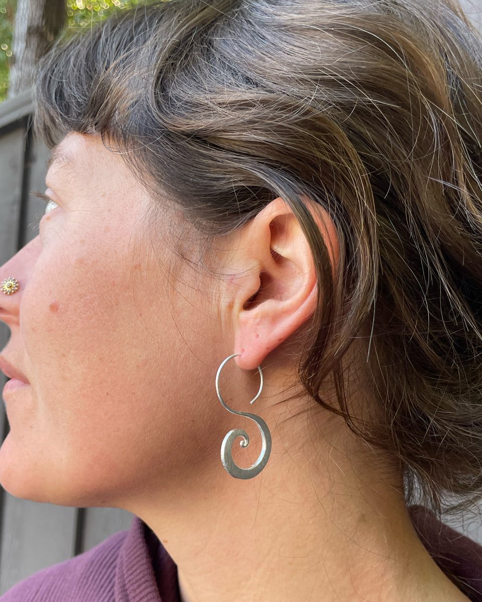 Tribal Earring - Spiral Hook