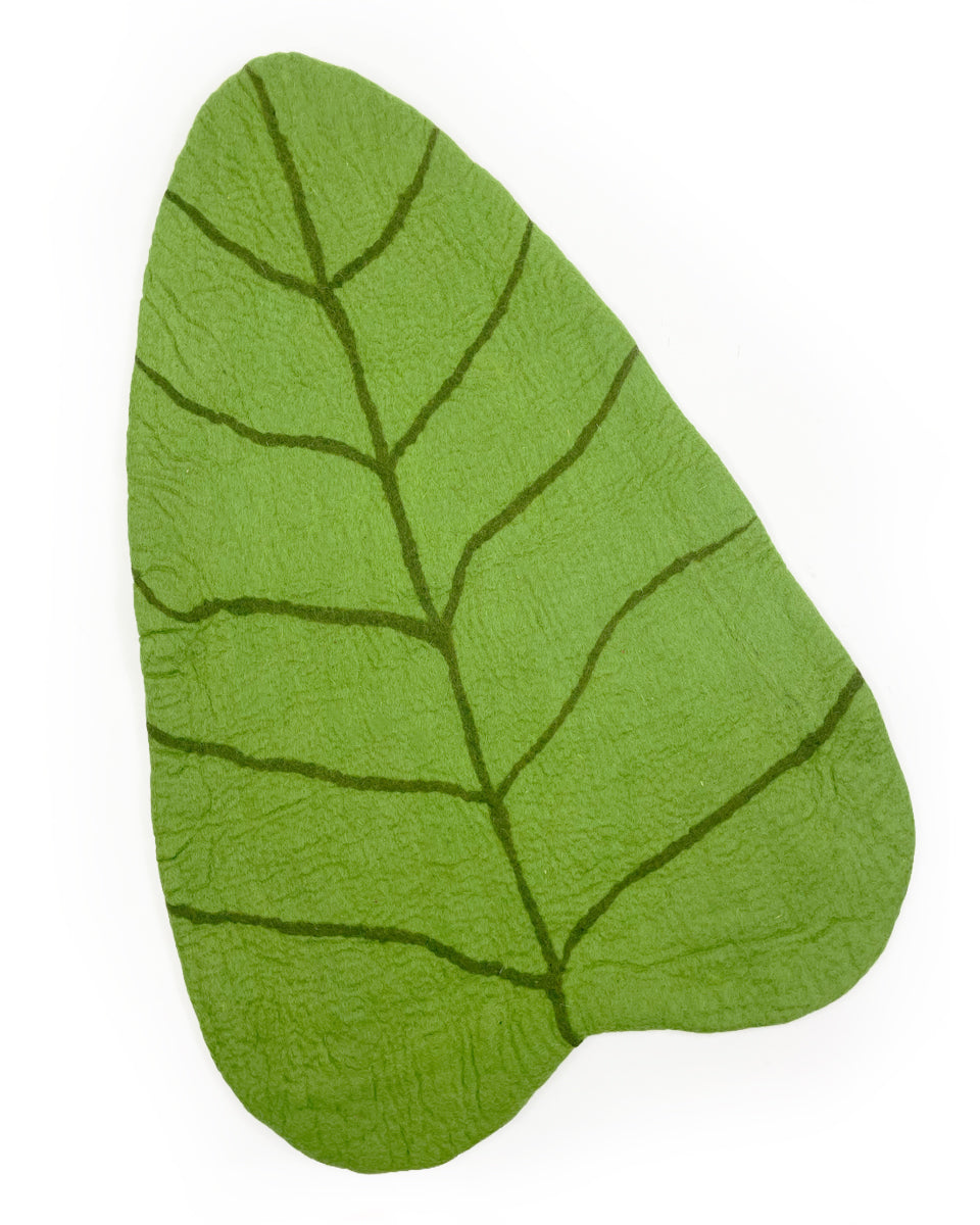 Felted Leaf Rug