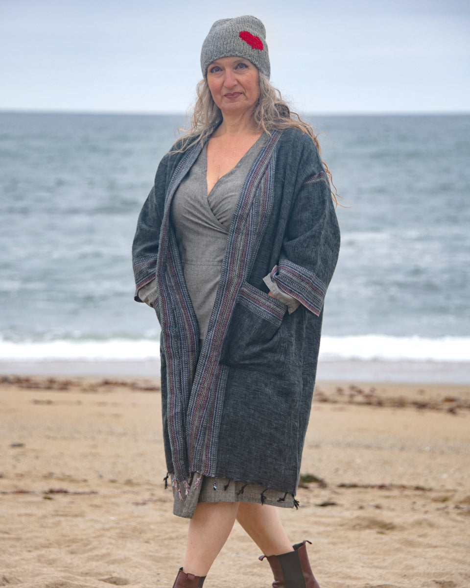 Brushed Woven Coat