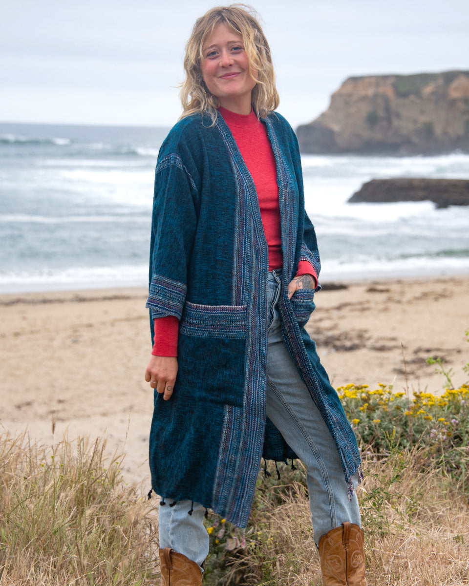 Brushed Woven Coat