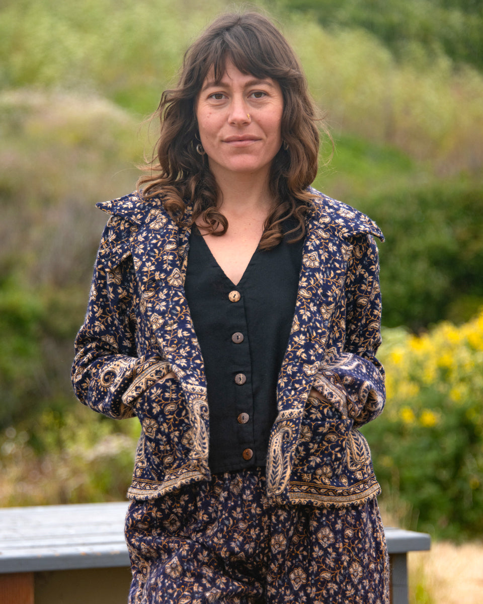 ジャケット・アウター eaphi leaf pattern 2way quilting coat Akivide Women Winter Boho Floral Print Sherpa Fleece Lined
