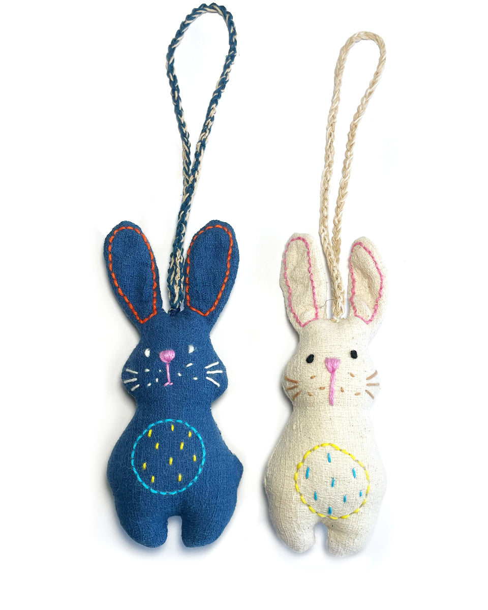 Indigo Rabbit Tassel