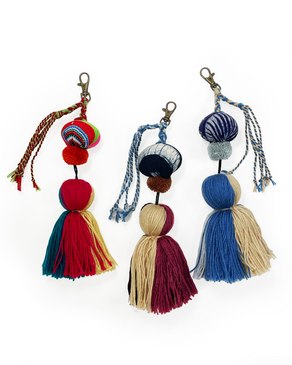 Indigo Tassel Bag Charm