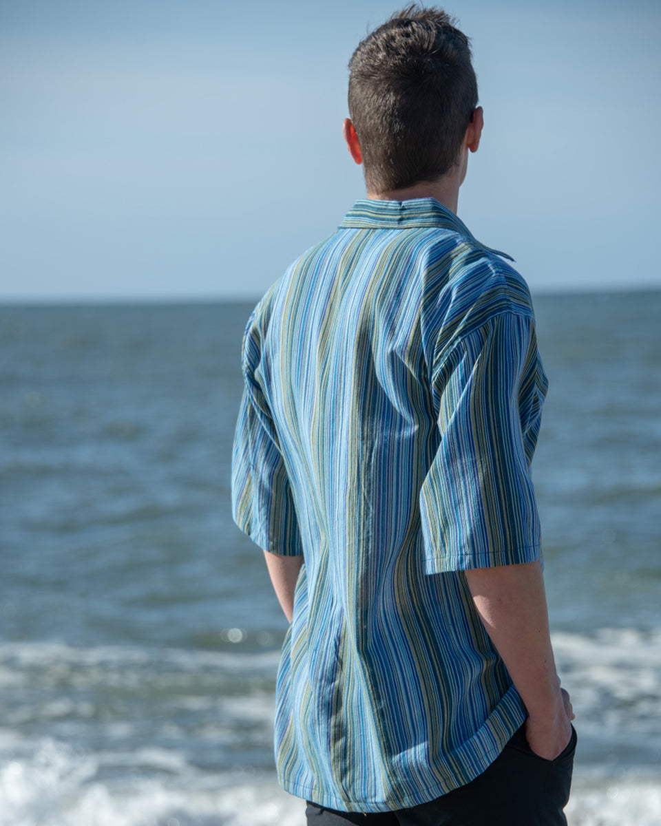 Button Down Striped Kurta