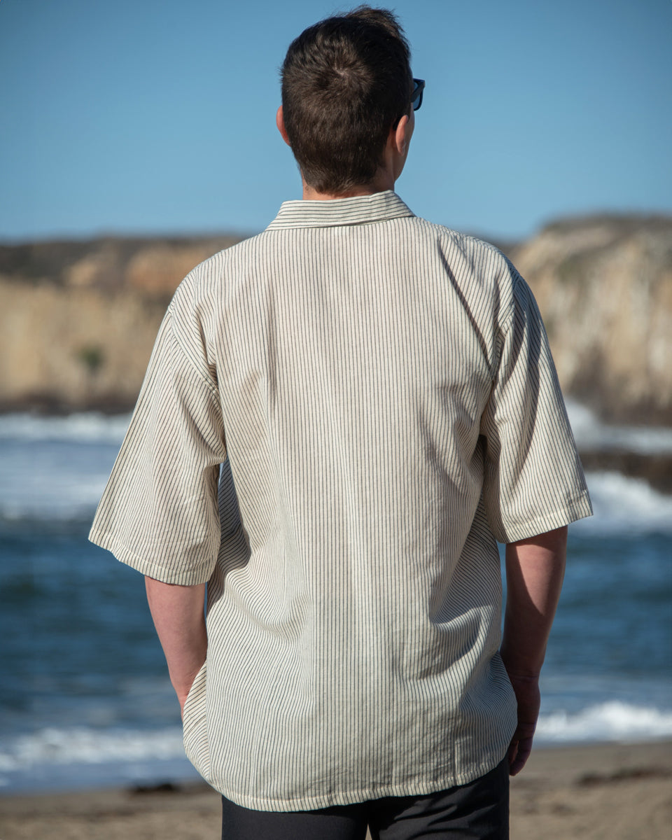 Button Down Striped Kurta