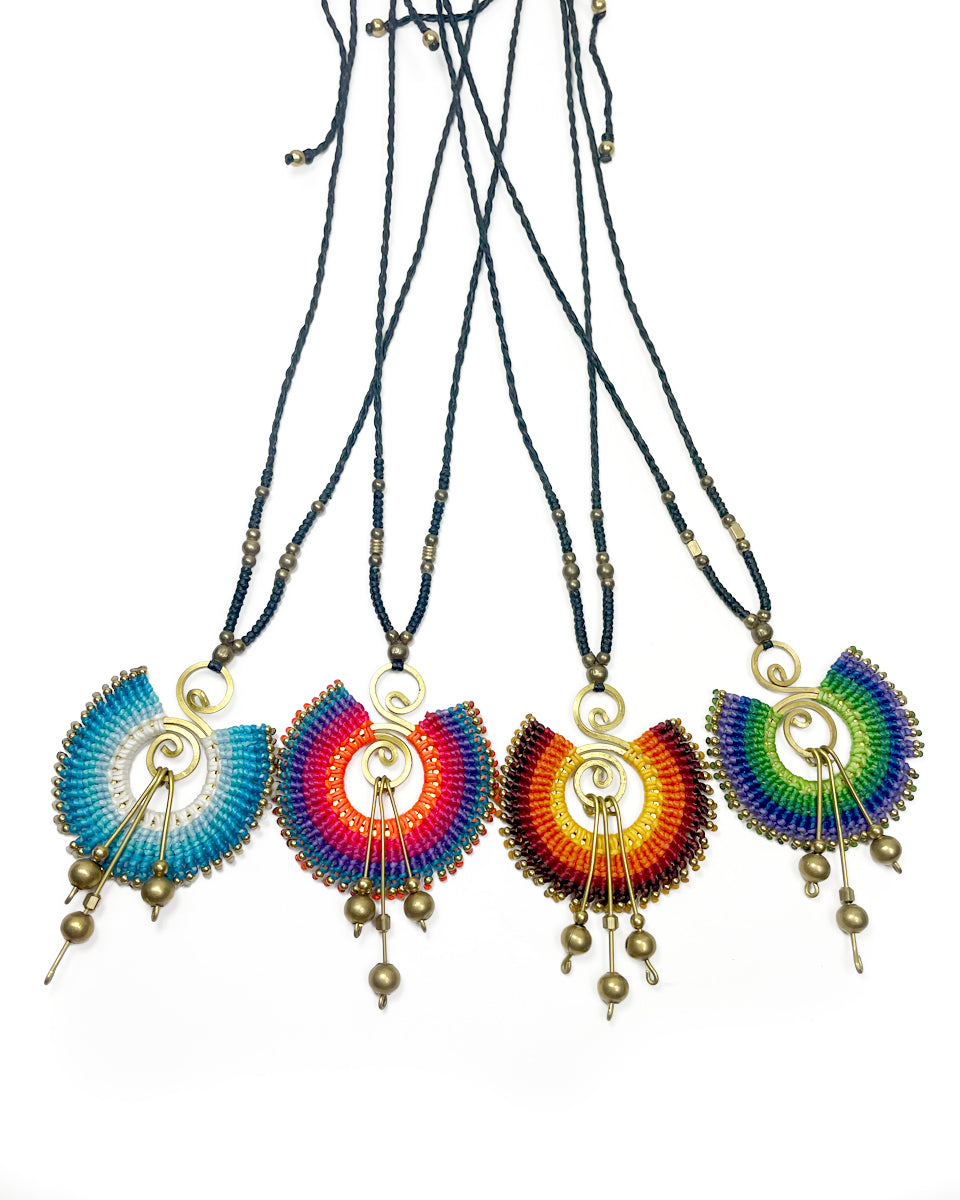 Sunbeam Macrame Necklace