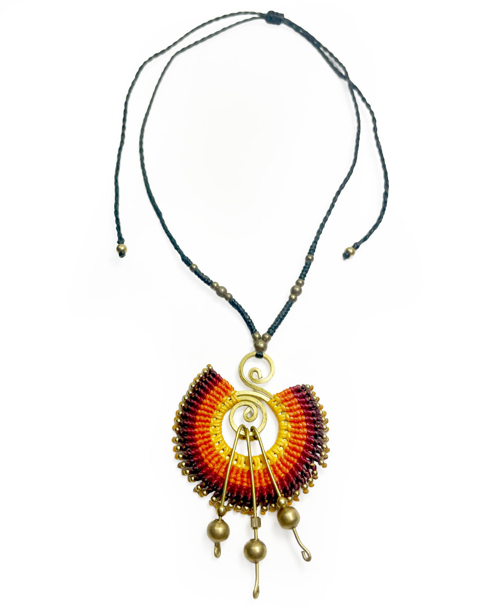 Sunbeam Macrame Necklace