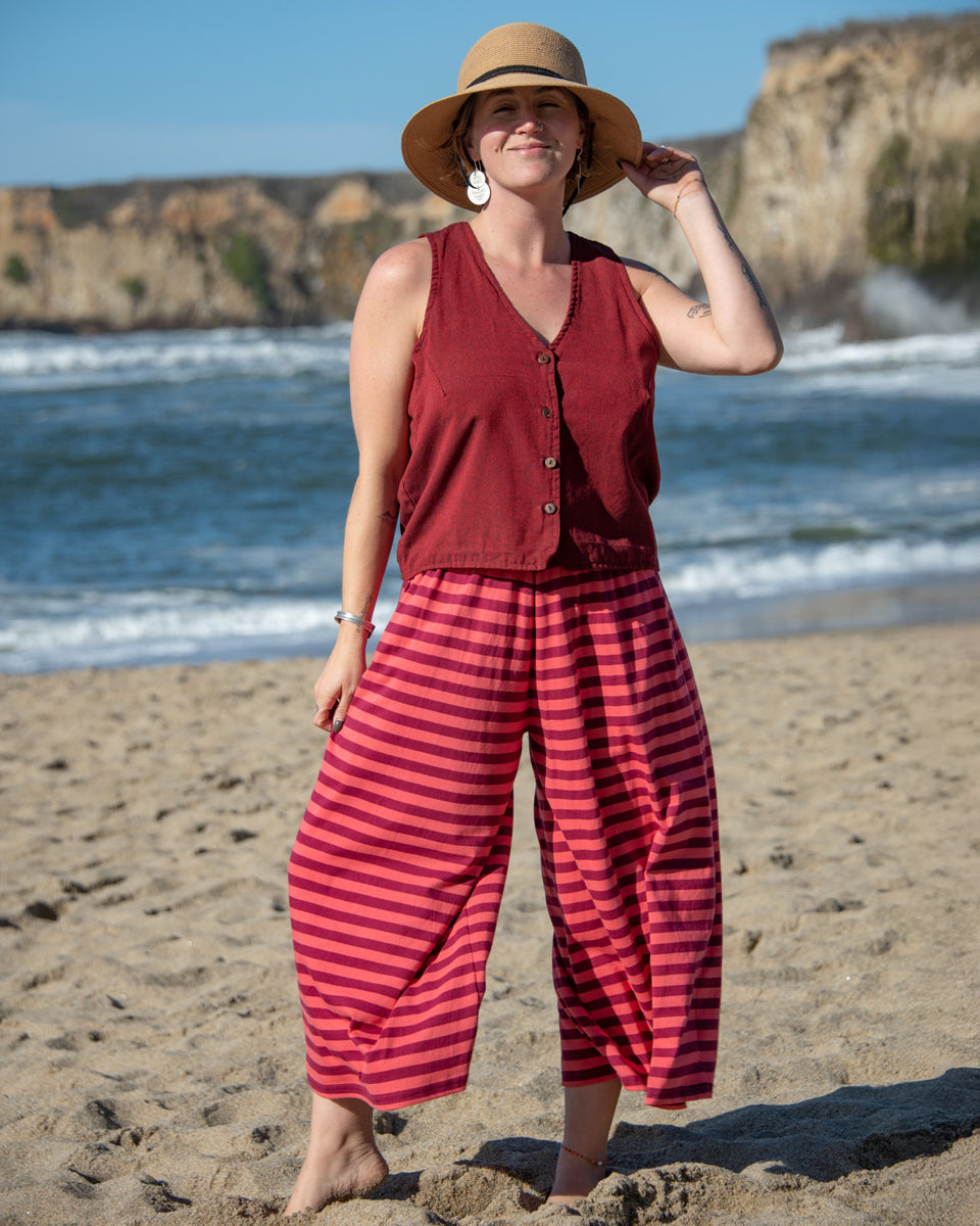 Organic Striped Pants