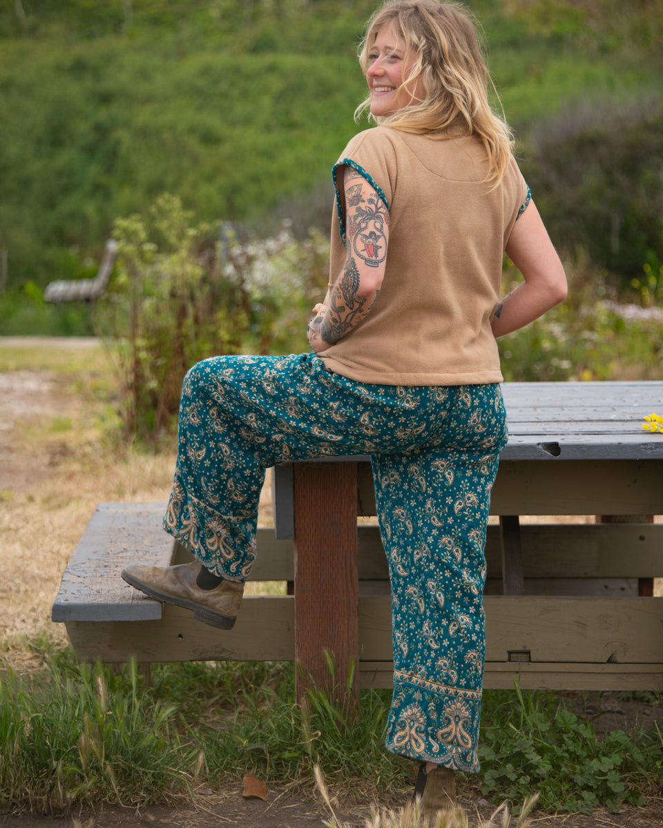 Wide Leg Paisley Pants