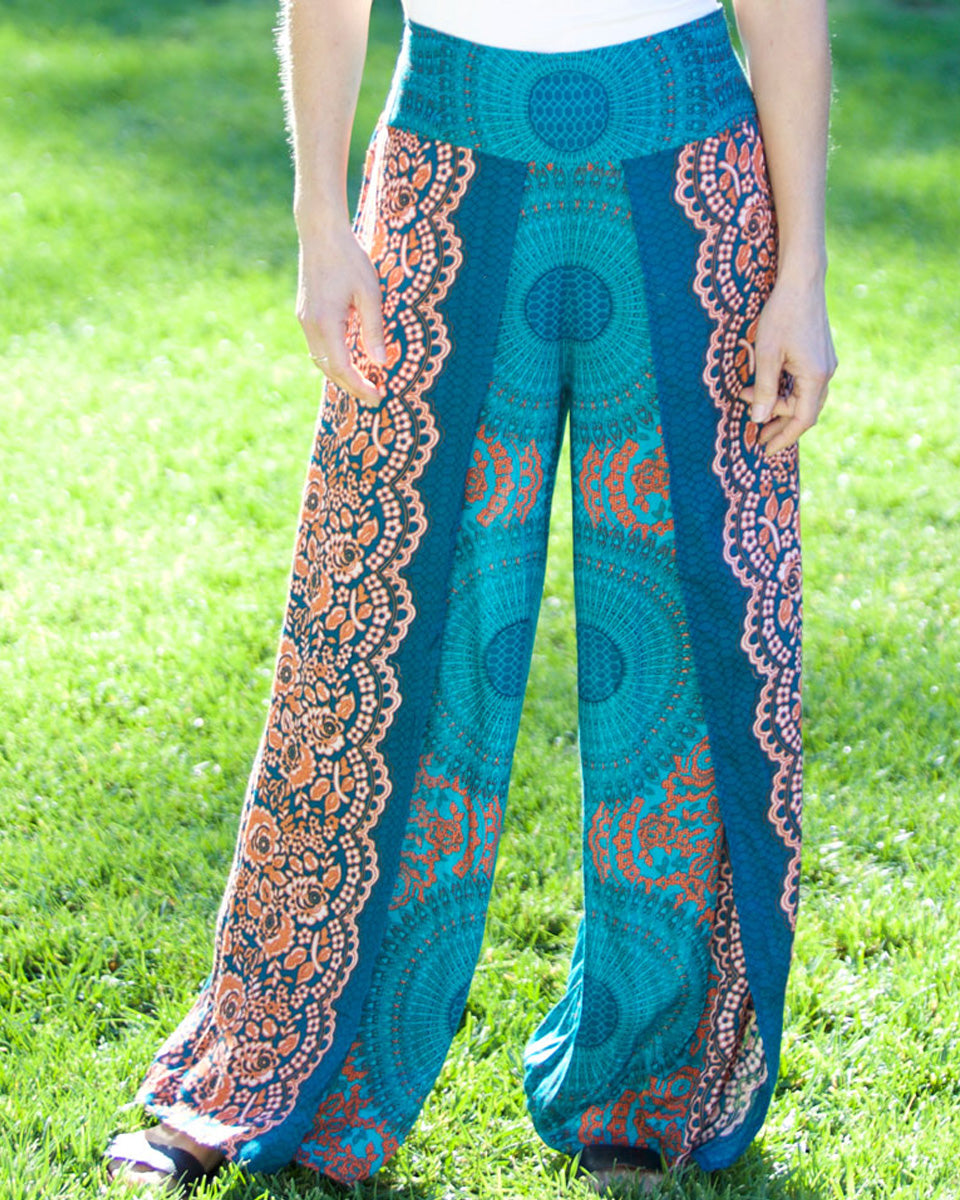 Flower Mandala Palazzo Pants