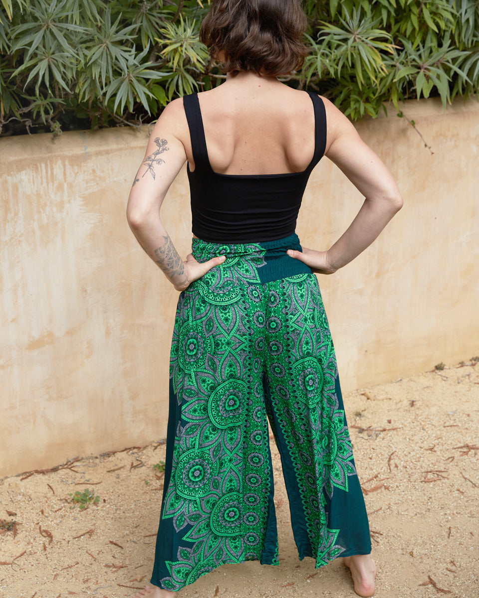 Zali Flare Pants - Emerald Green – Thats So Fetch US