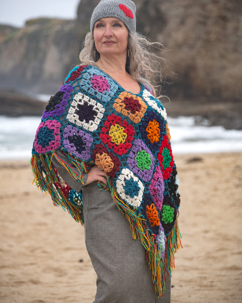 Granny Square Poncho