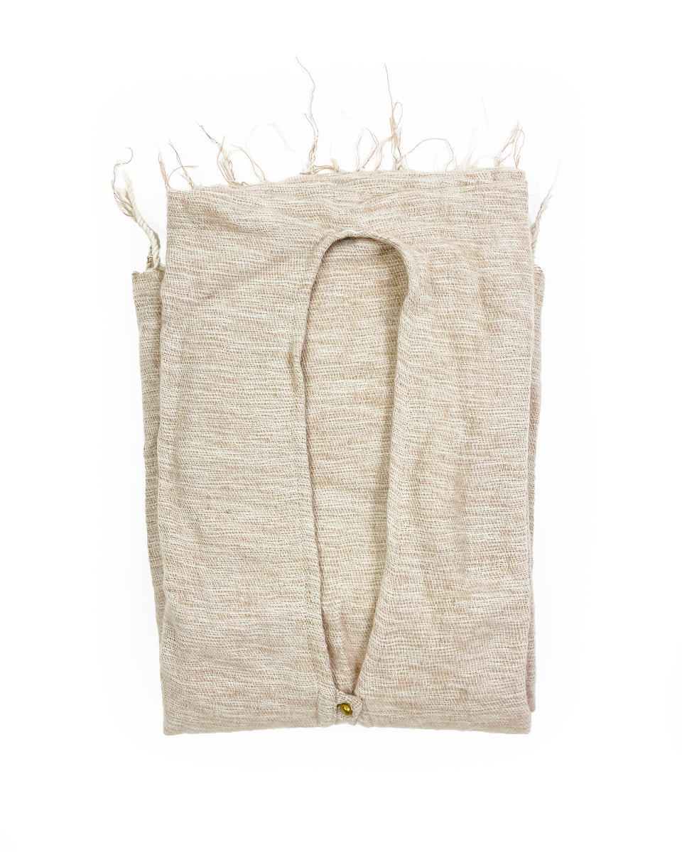 Brushed Woven Ruana in Ash