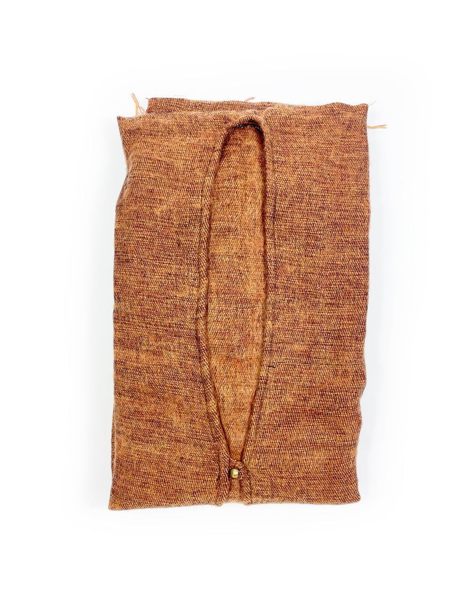 Brushed Woven Ruana in Cinnamon