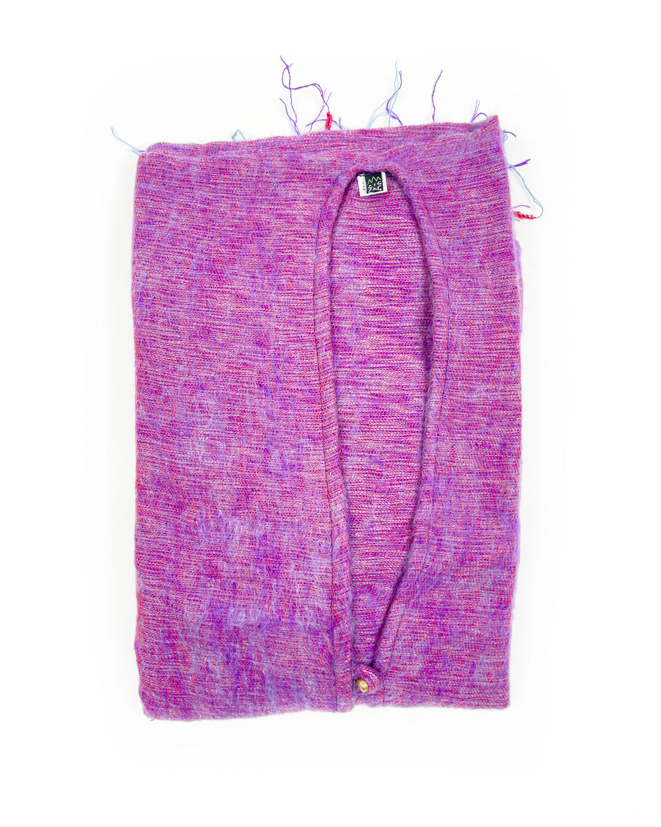 Brushed Woven Ruana in Monet