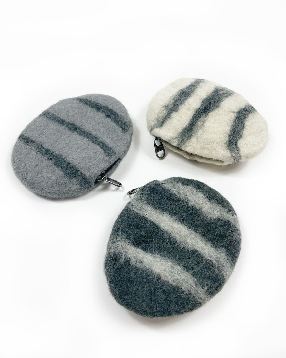 Felted Rock Pouch