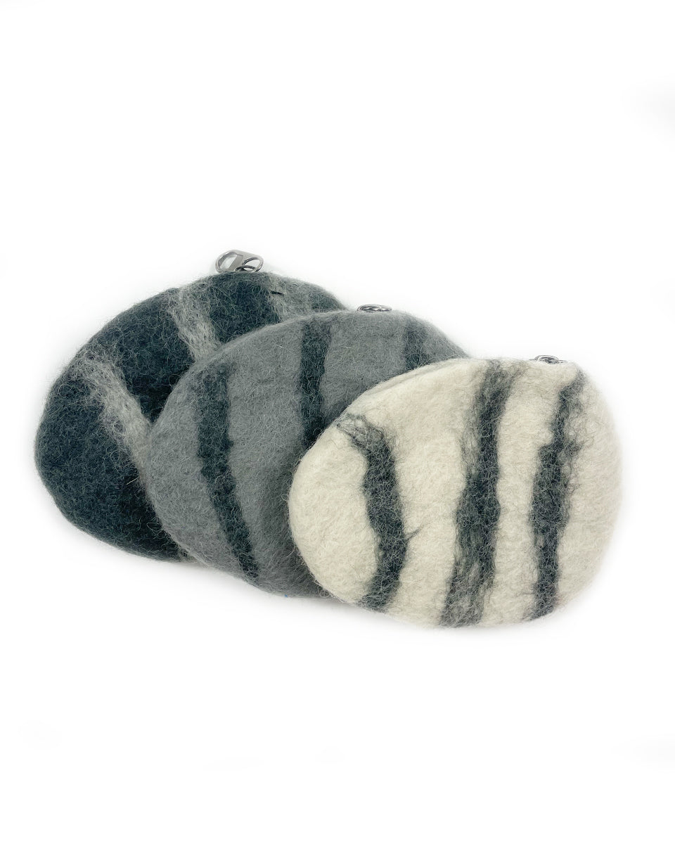 Felted Rock Pouch