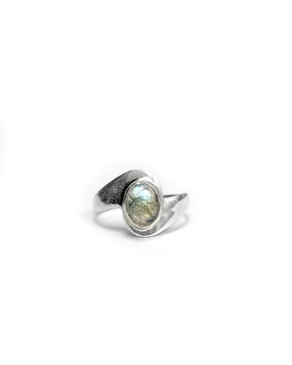 Ring with Wrapped Stone