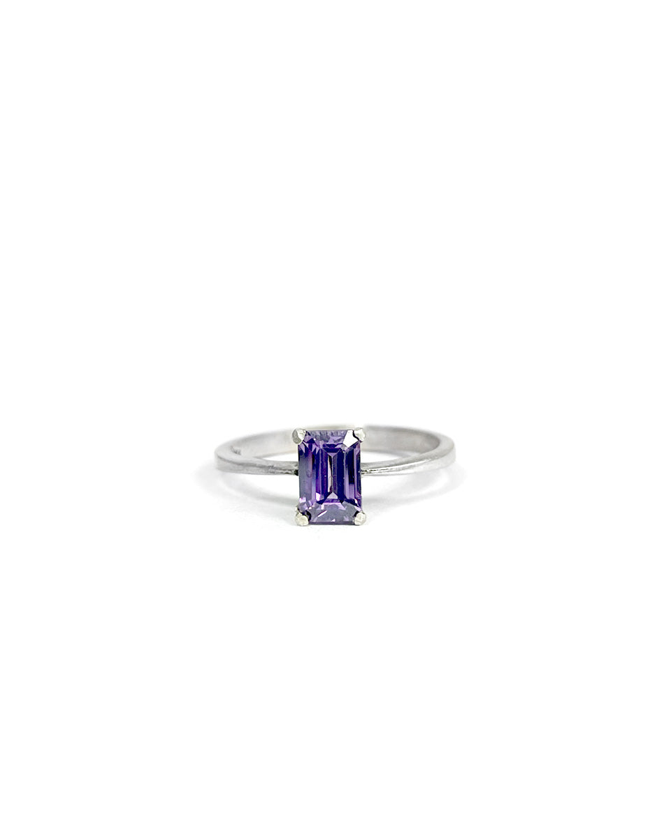 Ring with Small Square Stone