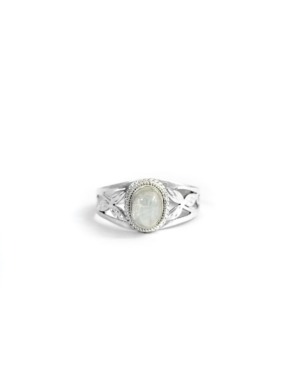 Jali Rainbow Moonstone Ring