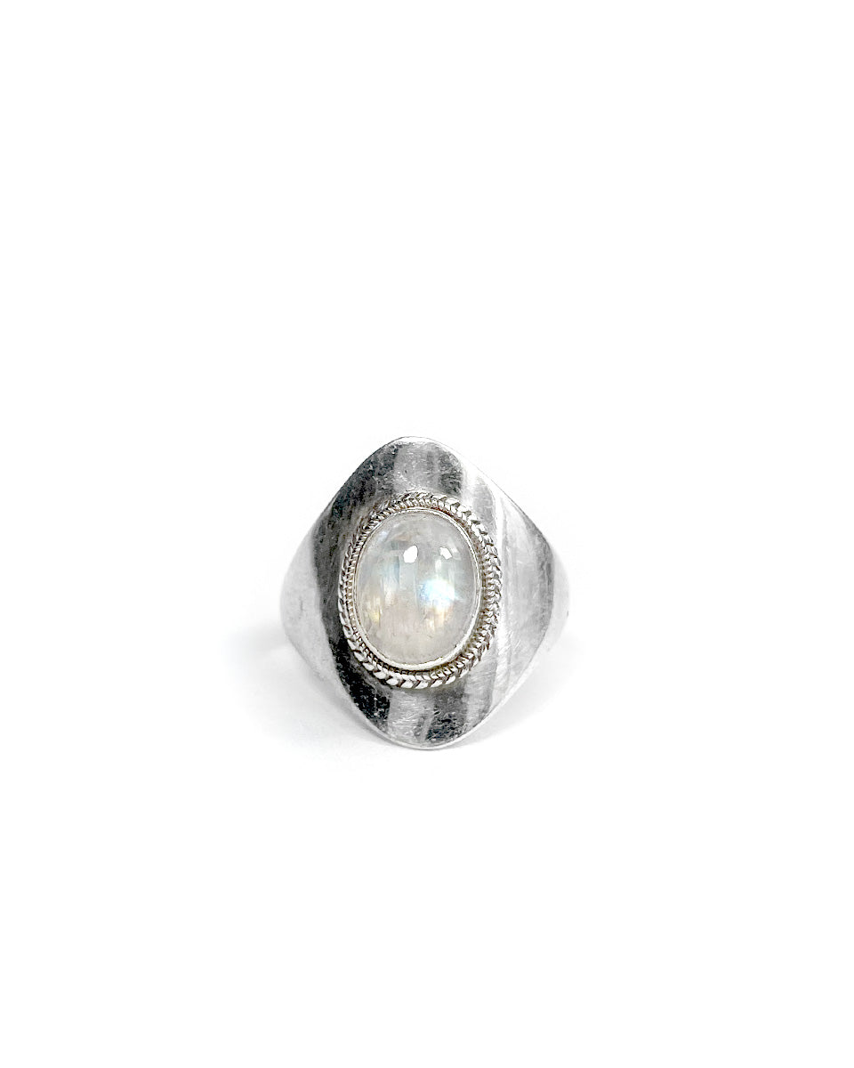 Ring with Large Silver Saddle