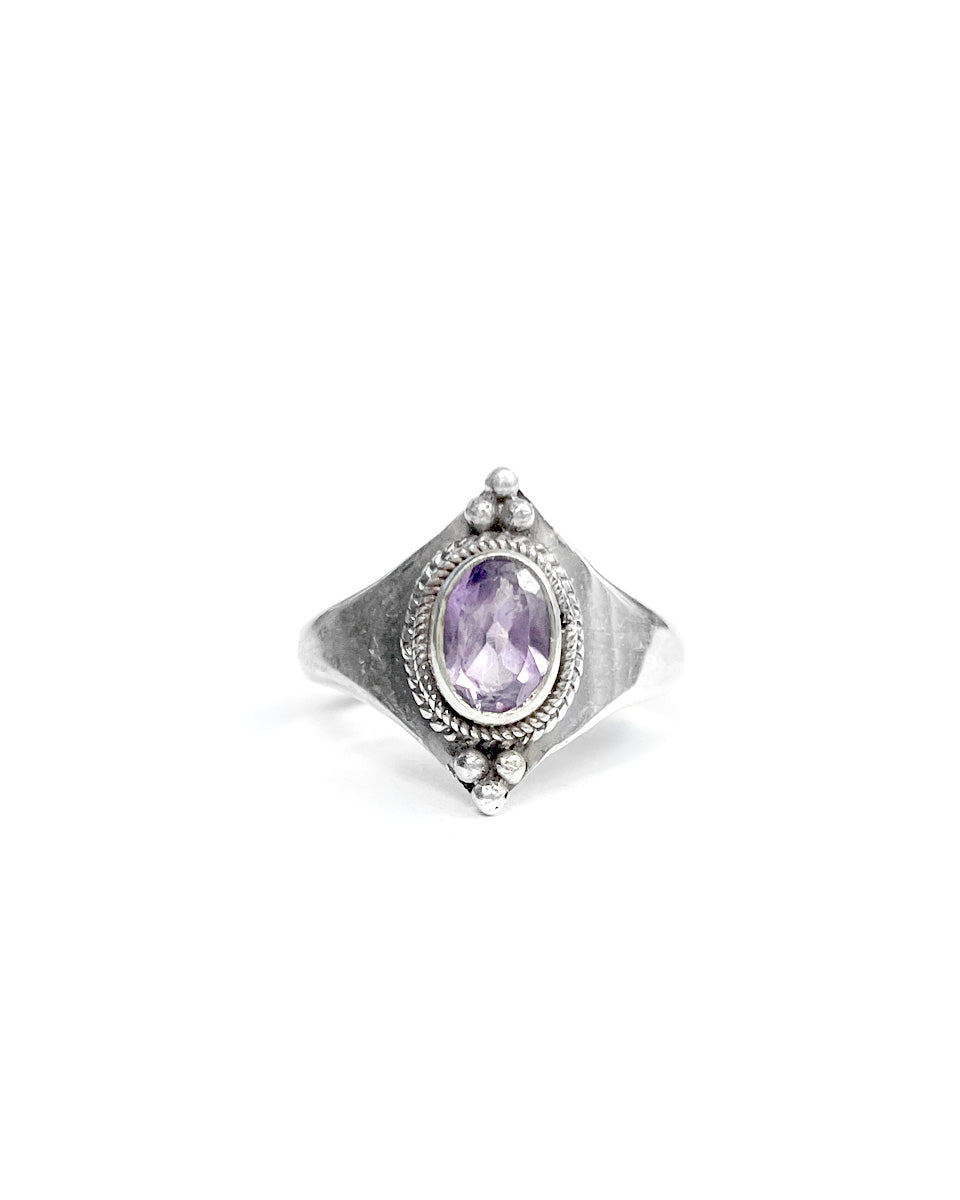 Tear Shape Ring with Stone