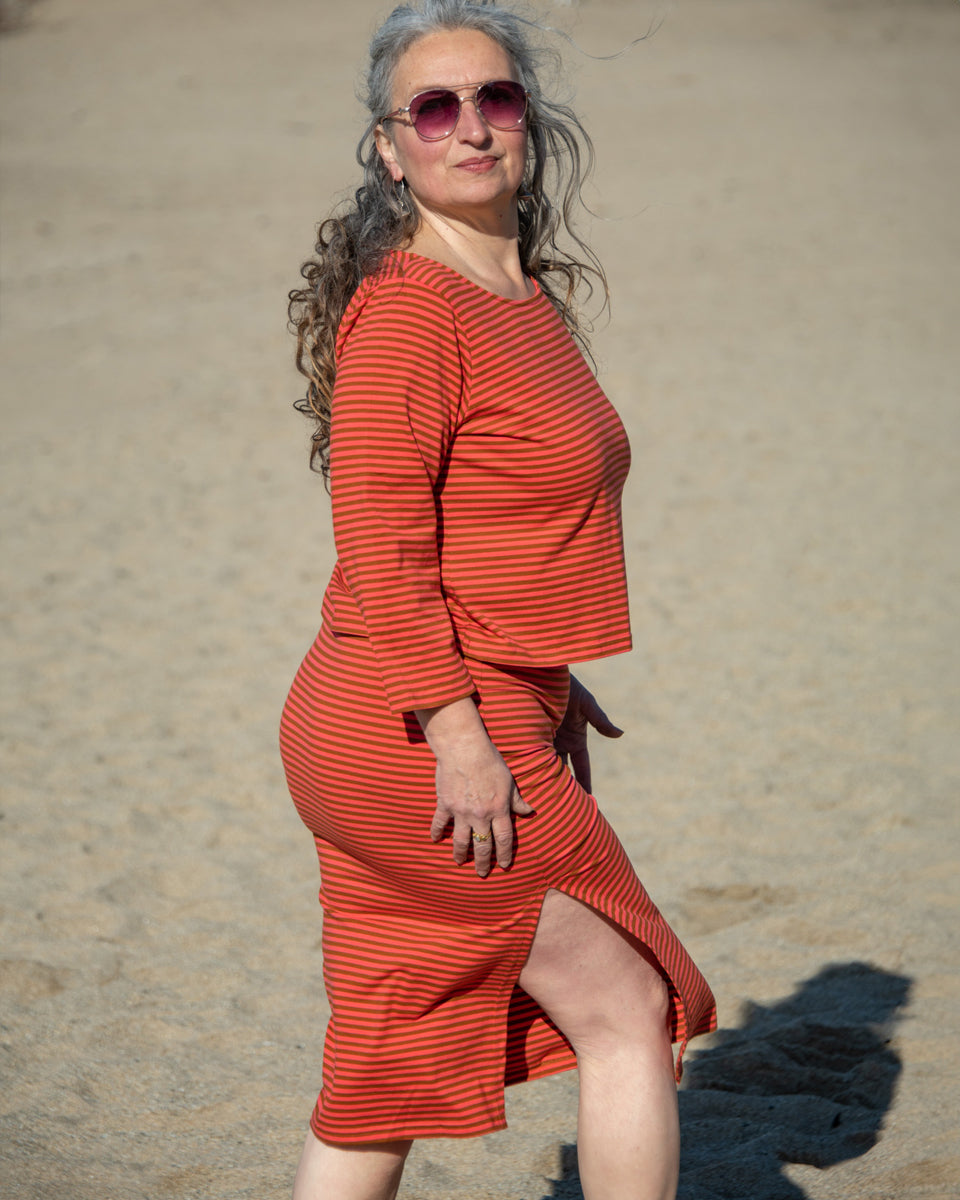 Organic Striped Skirt