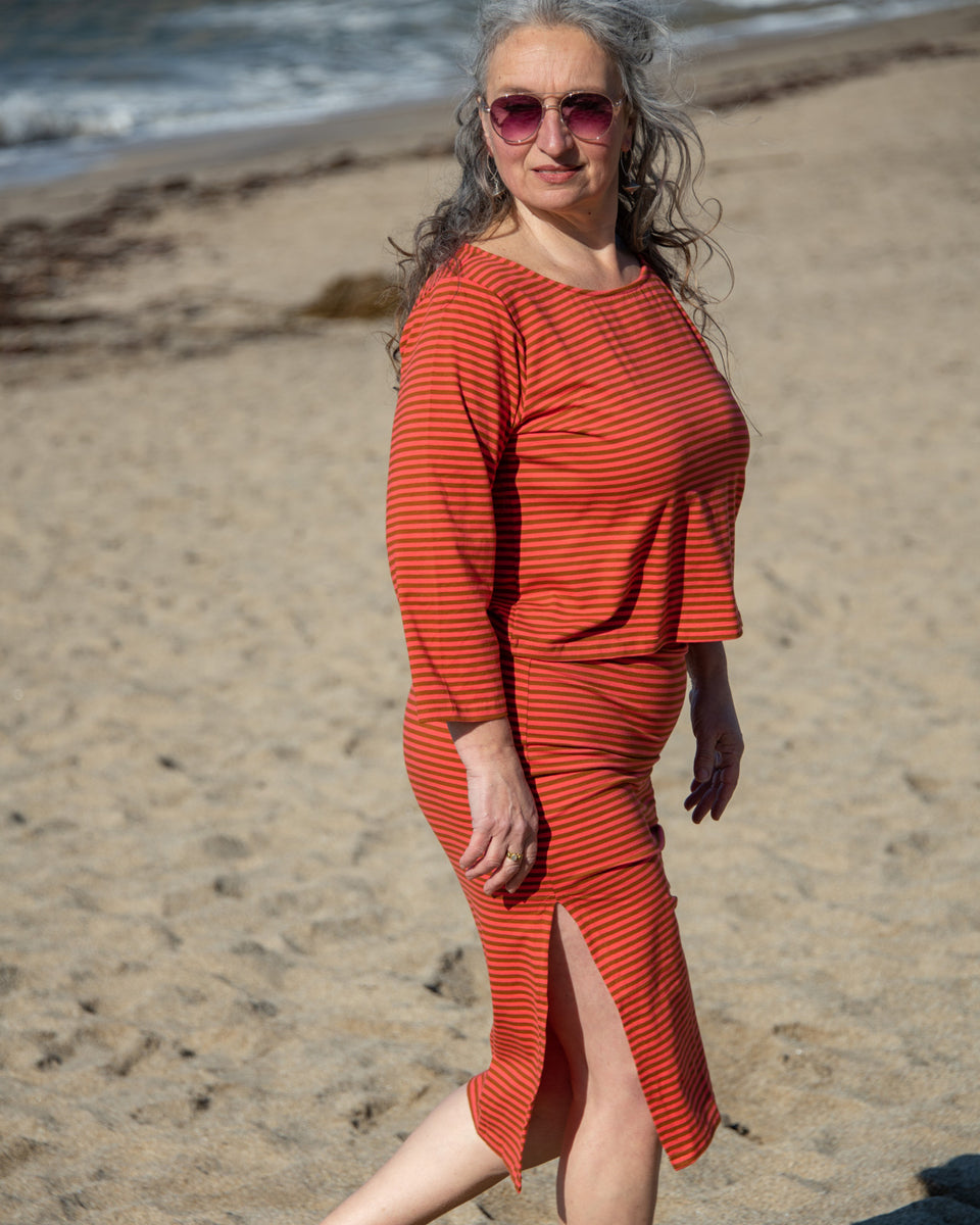 Organic Striped Skirt