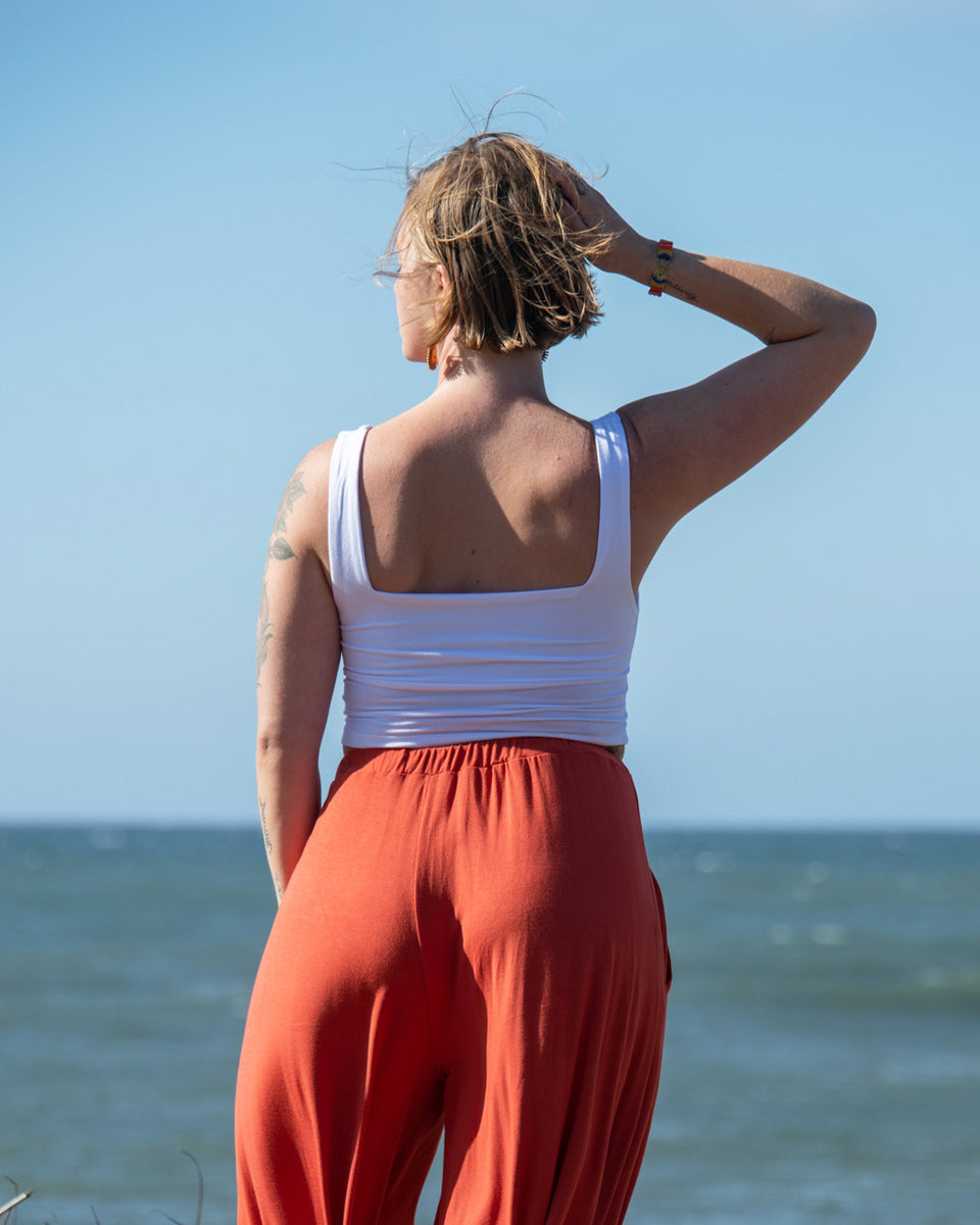 Square Neck Crop Top