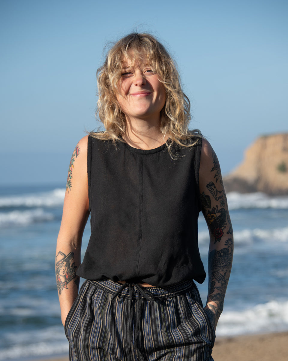 Drawstring Kurta Top