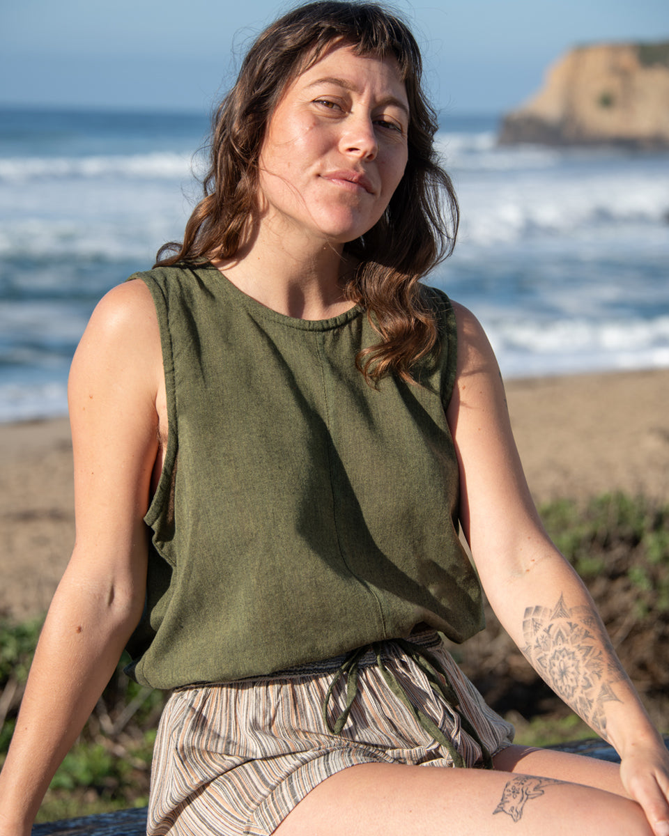 Drawstring Kurta Top